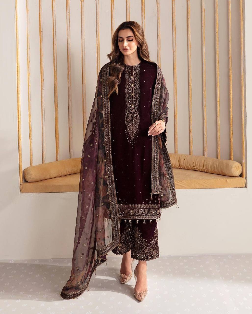 Regal Velvet Splendor with a Touch of Sophistication