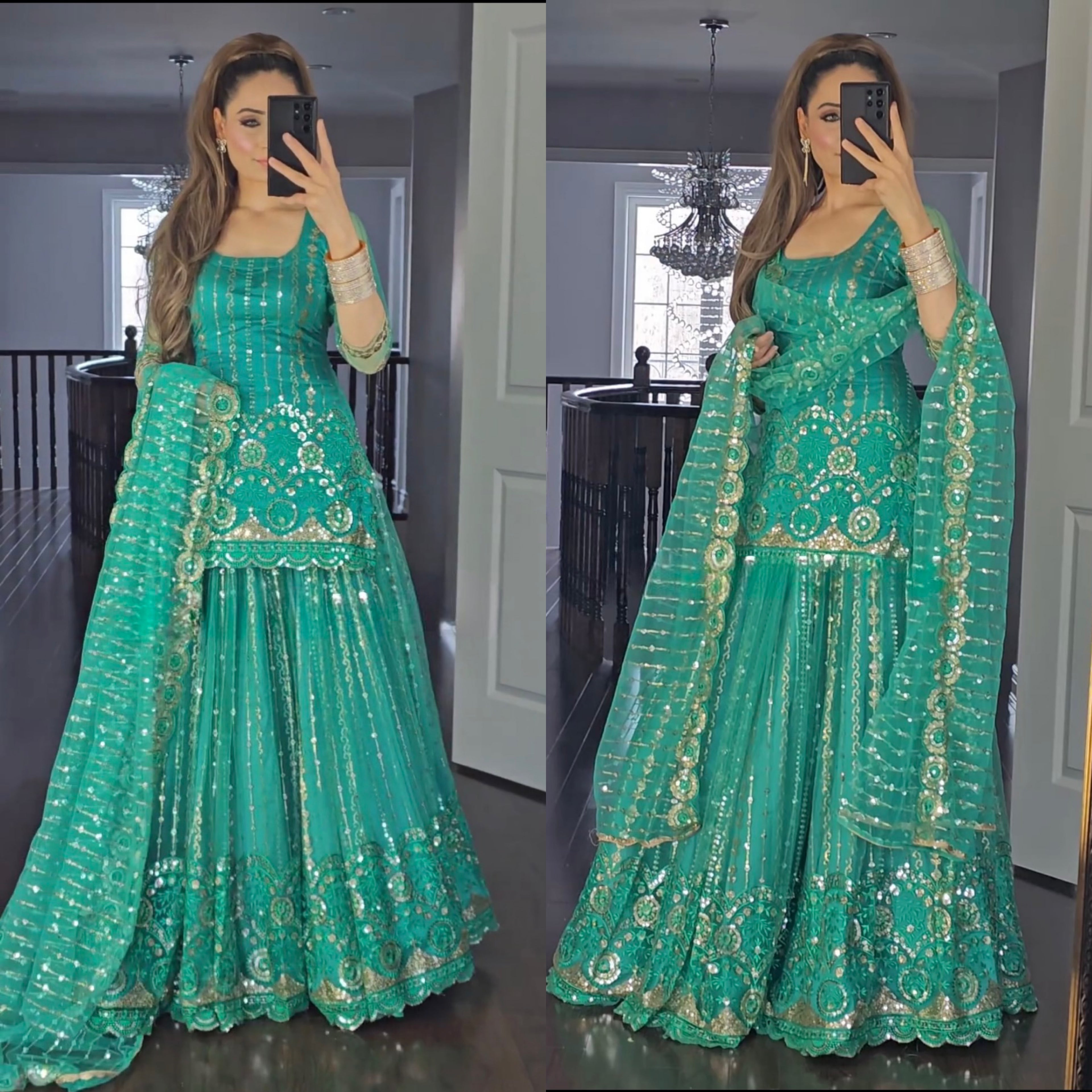 New Designer Party Wear Look Top , LENGHA SUIT And Dupatta ( UC-392 )