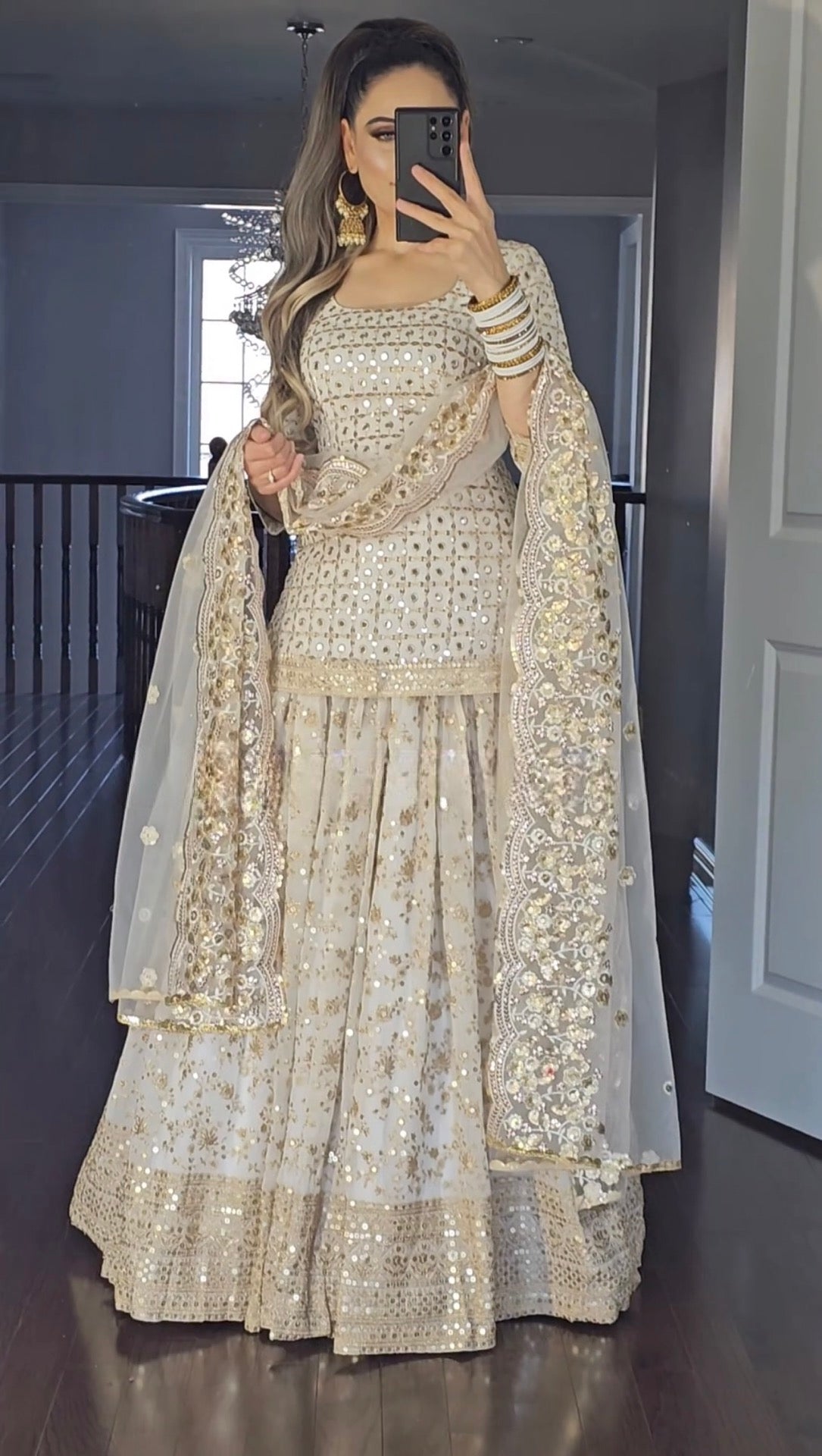 New Designer Party Wear Look Top , Lengha  And Dupatta UC-418