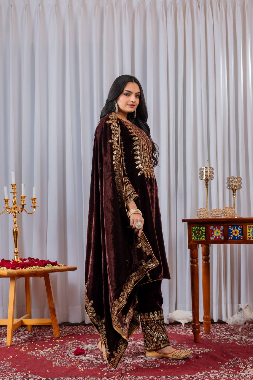 “Opulent Threads: Handcrafted Velvet Suits for Every Celebration”