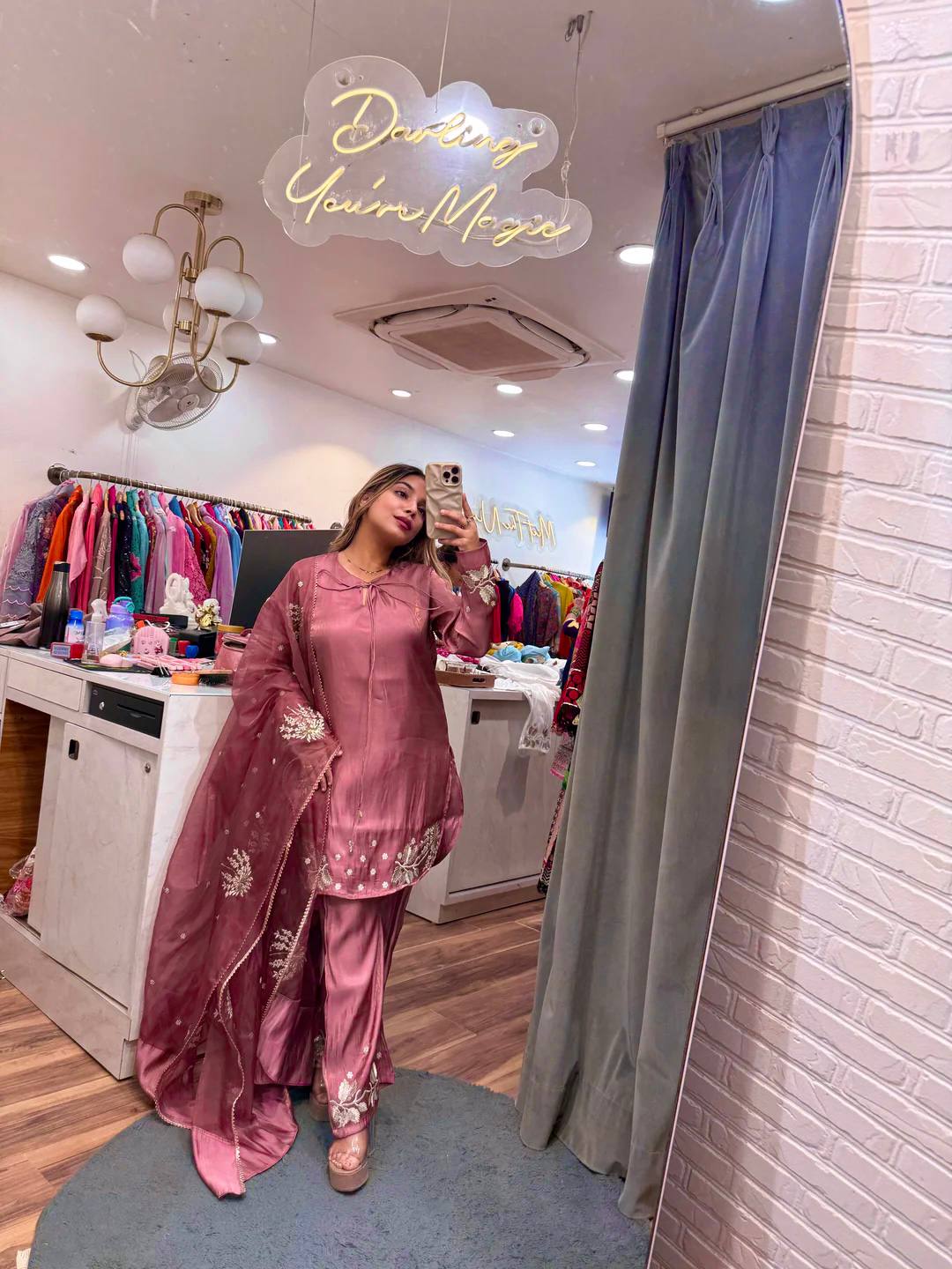 Teal Elegance: Embellished Suit with Sheer Dupatta and Graceful Traditional Charm