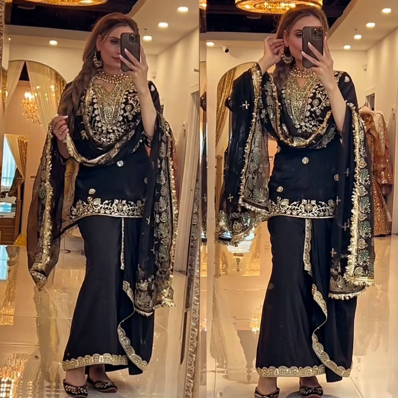 Radiant Moments A Selfie in Luxe Attire