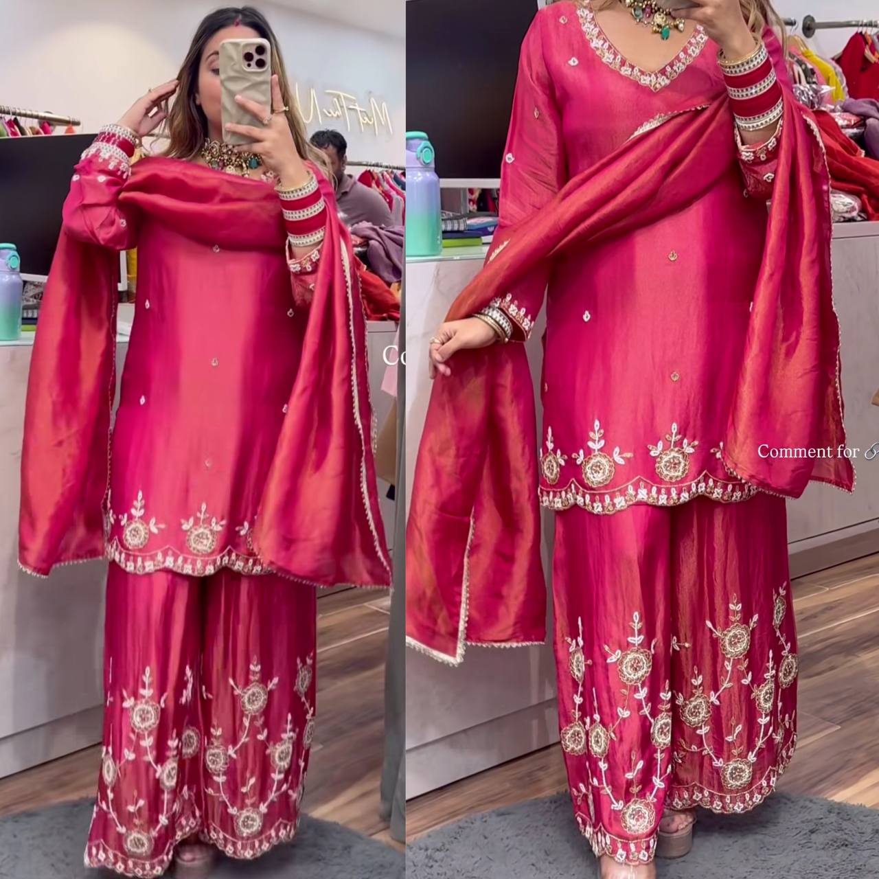 Radiant Moments  A Pink Dress Selfie Experience