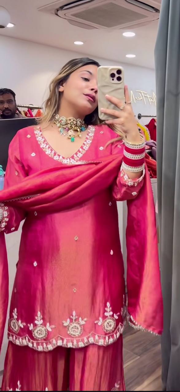 Radiant Moments  A Pink Dress Selfie Experience