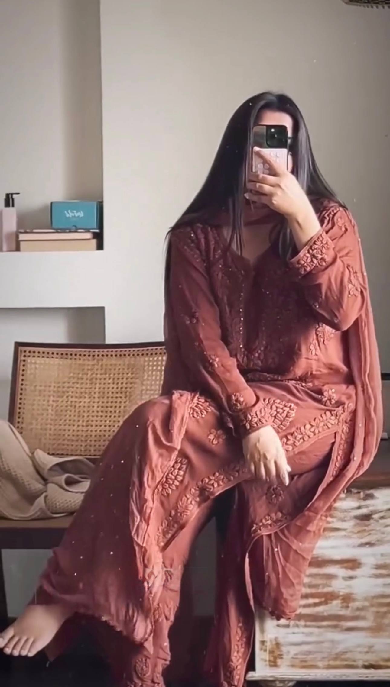 Elegance in Pink: A Woman's Graceful Presence