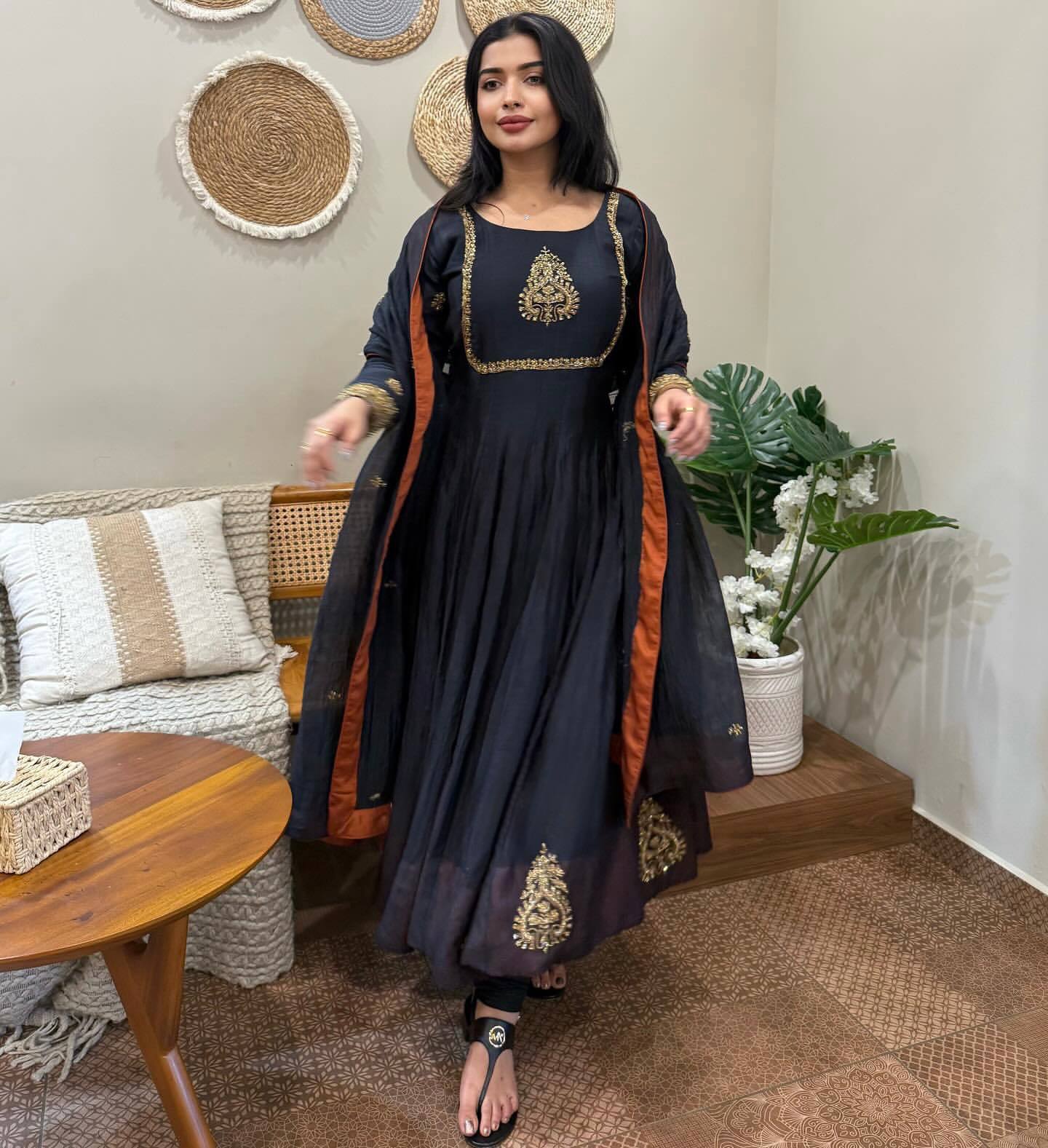 Elegance Unveiled A Woman in Timeless Black Attire