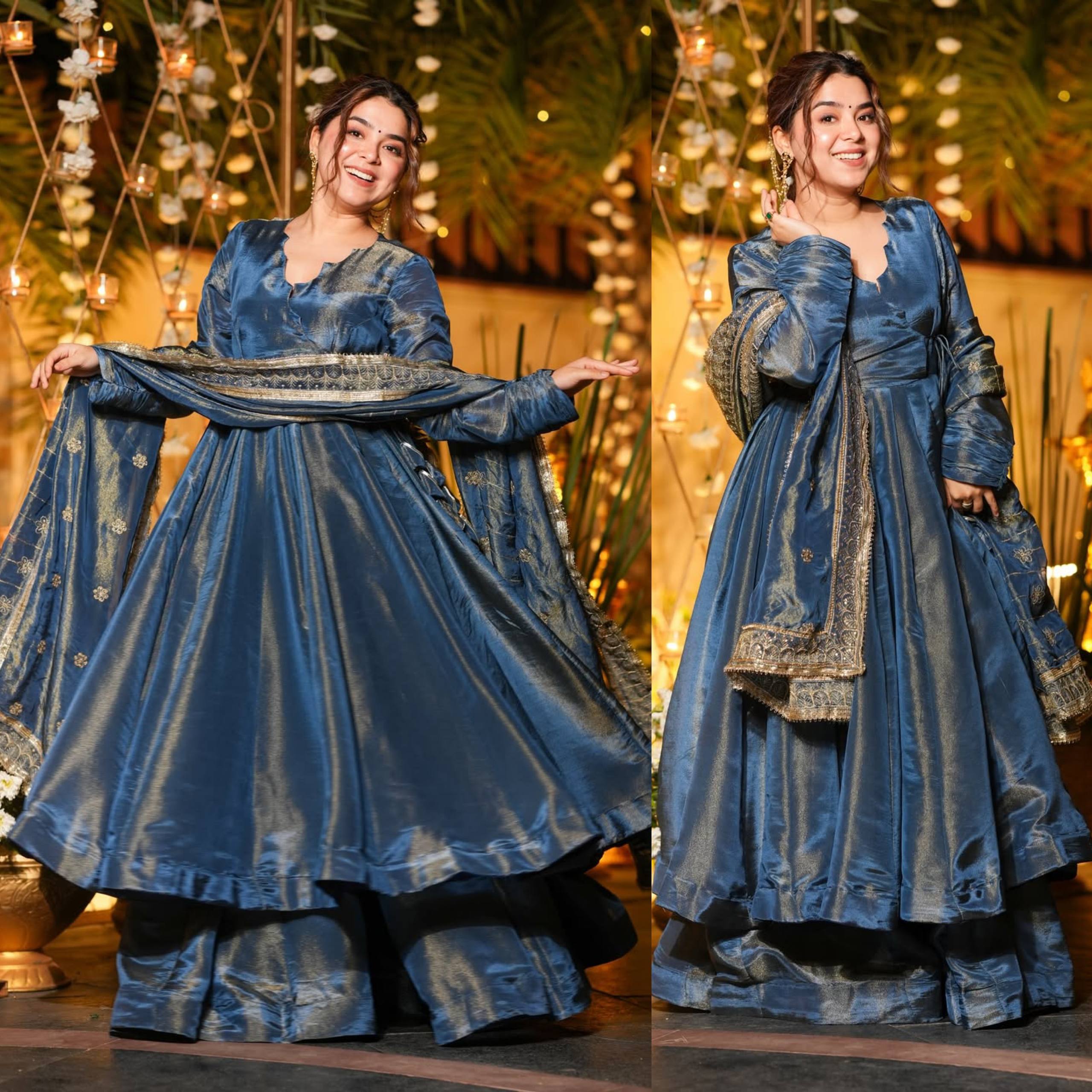 “Midnight Majesty Anarkali – Shine in Every Step”