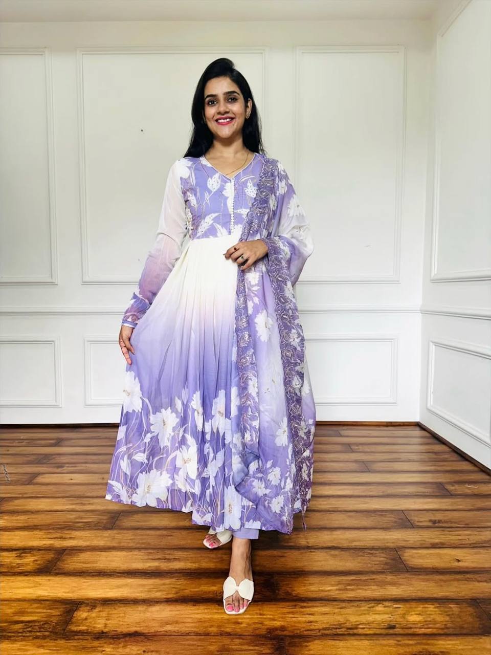 Elegance in Motion: A Woman's Colorful Journey