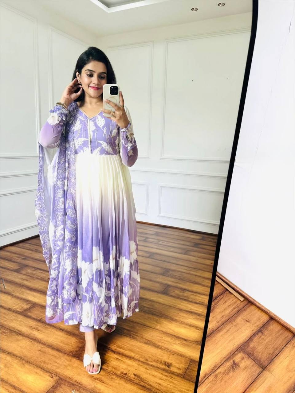 Elegance in Motion: A Woman's Colorful Journey