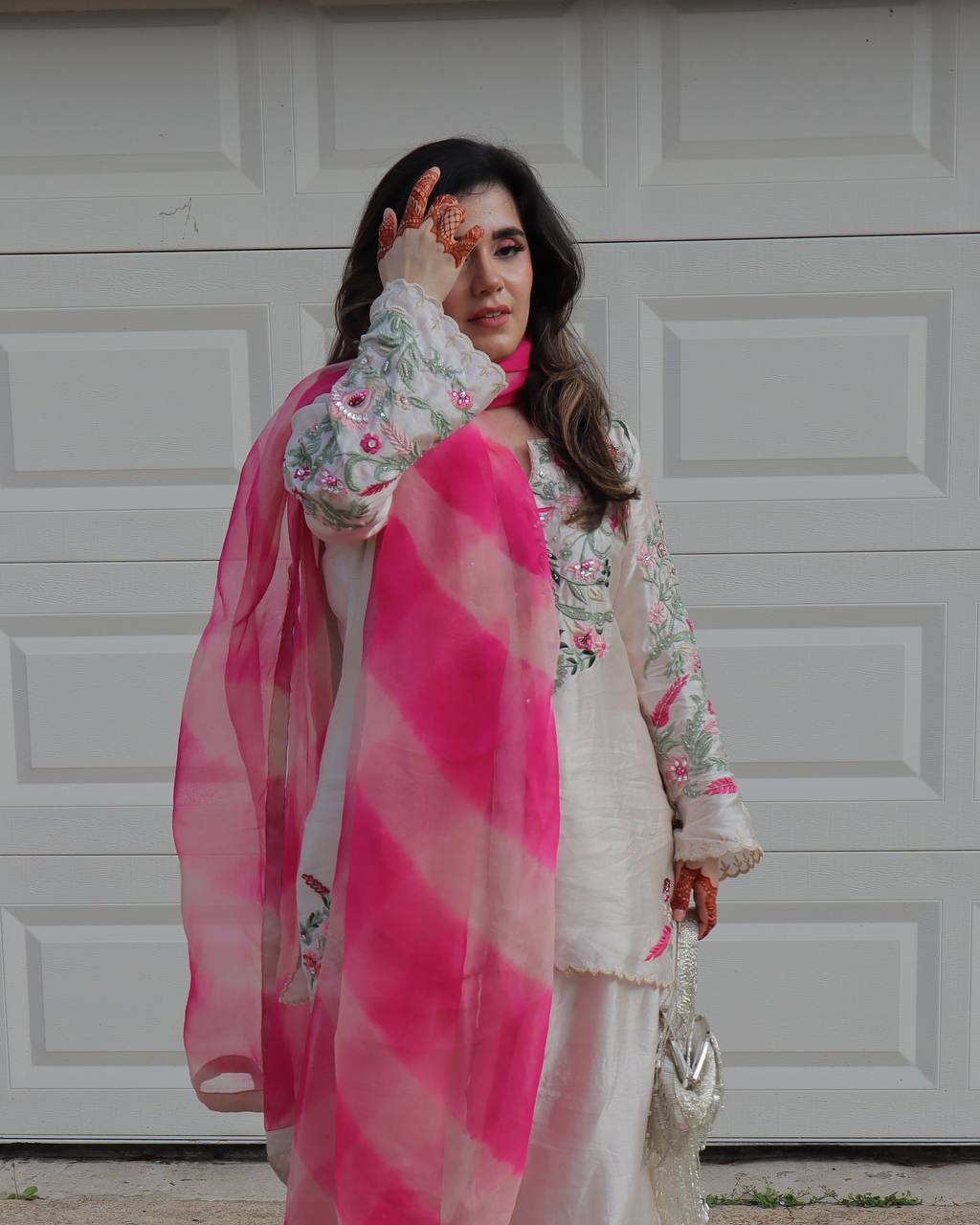 Elegance Redefined: The Pink Embroidered Ensemble