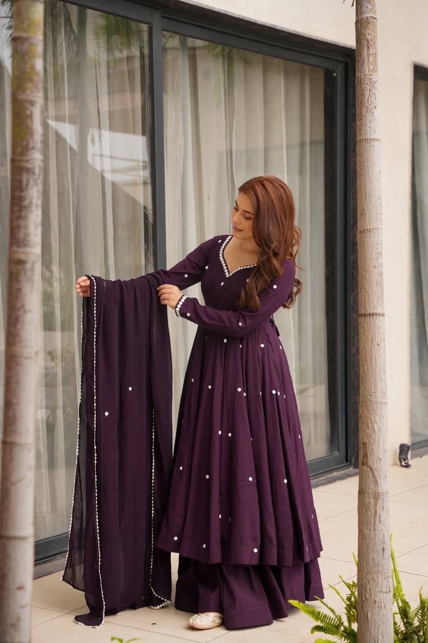 Enchanted Moments: A Lady in Lavish Purple
