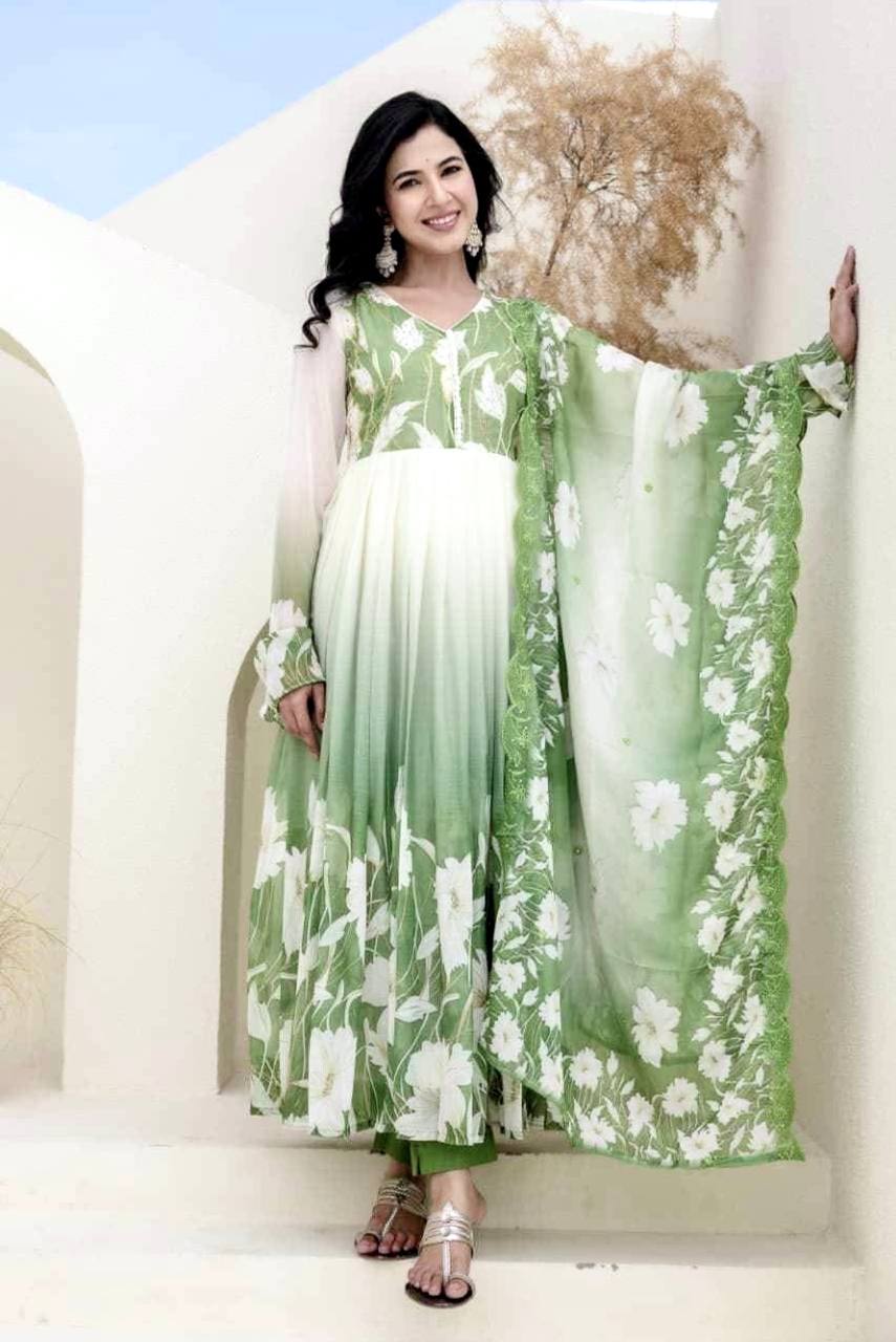 Elegance in Motion: A Woman's Colorful Journey