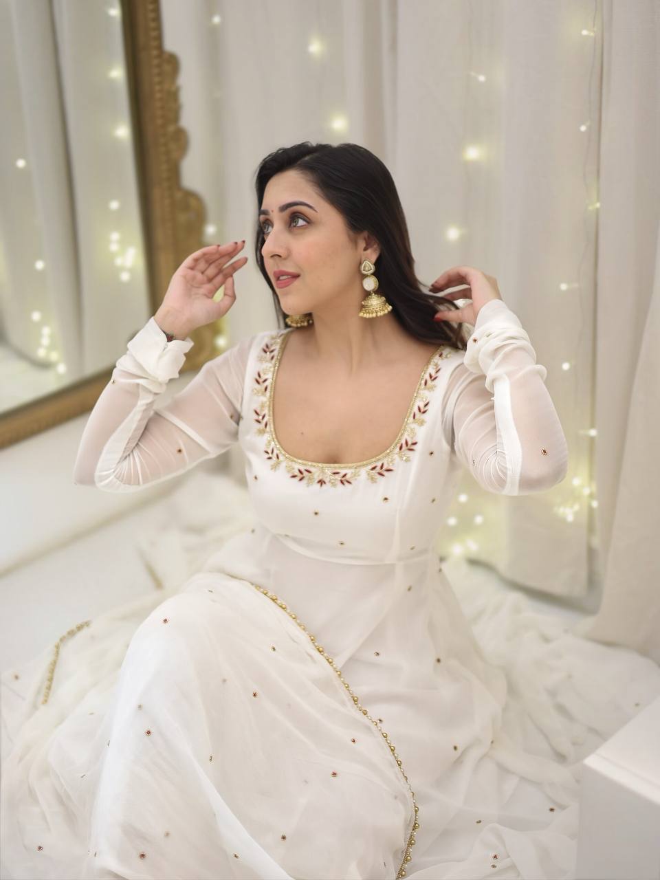 Luminescent Reverie: The Enchantment of a White Dress