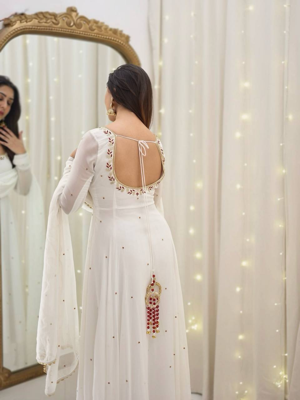 Luminescent Reverie: The Enchantment of a White Dress